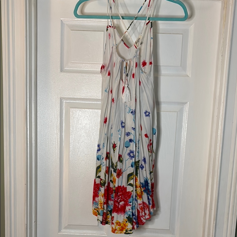 Floral Dress with Strappy Back